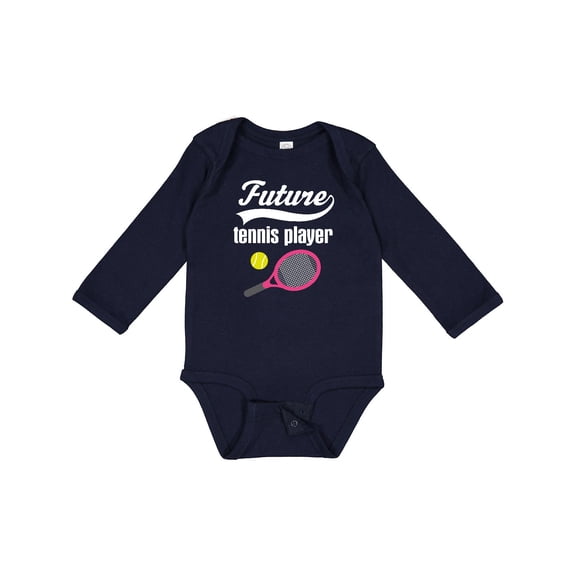 Inktastic Future Tennis Player Sports Boys or Girls Long Sleeve Baby Bodysuit