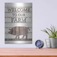 thumbnail image 4 of Luxe Metal Art 'Pig Welcome to Our Farm' by Lori Deiter, Metal Wall Art, 12"x16", 4 of 9