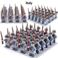 thumbnail image 5 of 24pcs Mini Minifigures Soldiers World War II Countries Corps With Base Plate And 24 Weapons, U.S. Army Soviet Army German Army Italian Army British Army French Army Corps, 5 of 5