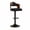Black, variant on Dual Color Rustic Modern Height Adjustable Swivel Durable Material Steady Bar Stool for Hotel and Home Bar Commercial Use