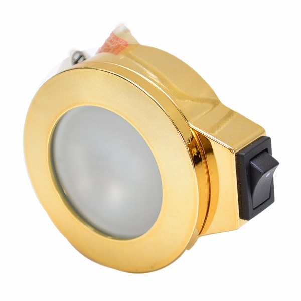 ITC Boat Cabin Light 81275BR 12V Halogen 3 Inch Plastic