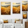 thumbnail image 4 of Designart "Countryside Wheat landscape Of Gold I" Landscape & Nature Floater Framed Canvas Print, 4 of 7