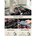 thumbnail image 5 of Merry Christmas Winter Area Rug for Bedroom 5x7 Ft Red Green Plaid Leopard Xmas Tree Black Super Soft fuzzy Throw Rug Non-Slip Fluffy Plush Indoor Floor Carpet for Living Room Nursery Home Decor, 5 of 8