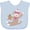 AE-Light Blue, variant on Inktastic Sock Monkey Gingerbread Boys or Girls Baby Bib