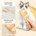 thumbnail image 3 of Zen Brush for Cats, Zenbrush Cat Comb, Self Cleaning Pet Comb Grooming Brush, Catdogcomb Pet Grooming for Massaging and Cleaning Shedding Hair (2Yellow), 3 of 7