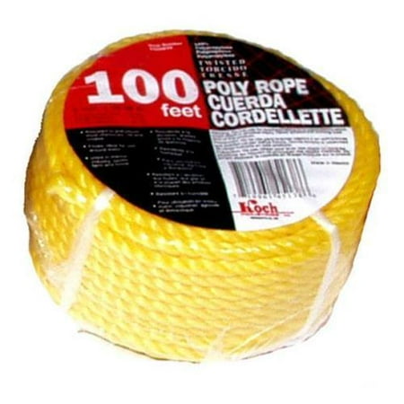 

Koch Industries 100 Twisted Yellow Poly Rope 3/8