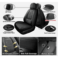 thumbnail image 7 of HUONA Leather Seat Cover Set Front and Rear Car Seat Protectors Full Set for Ram 1500 2500 3500 2009-2025 Black, 7 of 7
