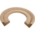 thumbnail image 3 of Maklaine Modern / Contemporary Camel Velvet 10pc. Modular Sectional, 3 of 10