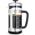 thumbnail image 1 of Easyworkz Cafetière à Piston en Acier Inoxydable 34 oz avec Poignée Douce, 1 of 7
