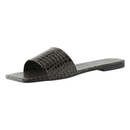 

Womens House Slippers Fashion Spring Summer Women Slippers Flat Sole Light Open Toe Animal Print Comfortable Beach Style