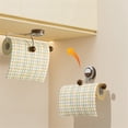thumbnail image 3 of Soporte de rollo de papel con ventosa Soporte de almacenamiento de toallas extraíble para baño cocina, 3 of 12