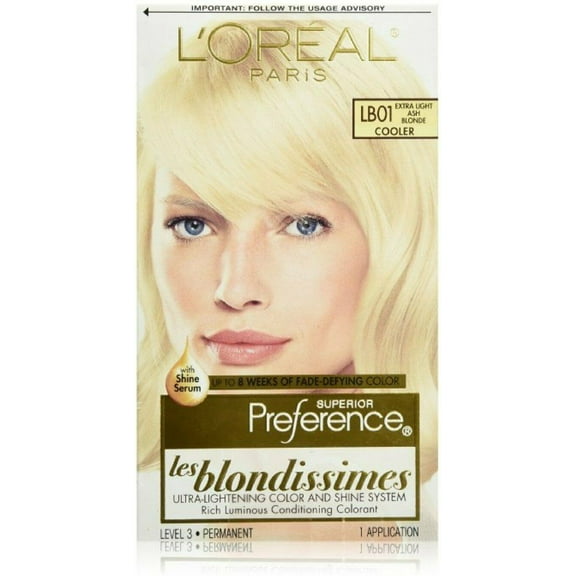 L'Oreal Superior Preference Les Blondissimes - LB01 Extra Light Ash Blonde 1 Each Pack of 6