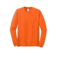 thumbnail image 4 of Gildan Long Sleeve T-Shirt, Heavy Cotton High-Visibility Classic Fit Tee, Safety Orange, XL, 4 of 6