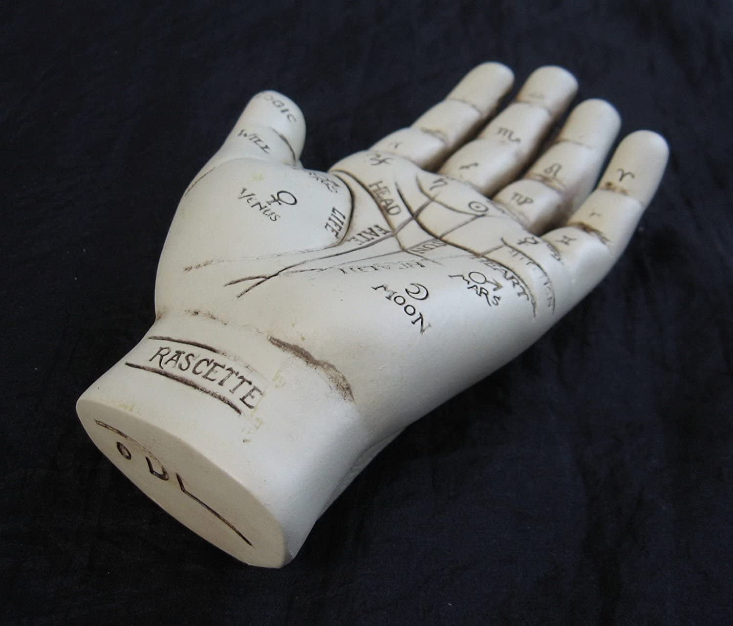 my second try with the palmistry hand mold. first one wasn't quite as nice  as this one :) : r/ResinCasting