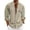 Beige, variant on Solid Color Shirts Men Long Sleeve Button Down Wrinkle Blouse Lapel Collar Loose Fit Vintage Work Vacation Tops Beige XL