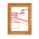 thumbnail image 1 of Marco de fotos de madera Unbranded La gran muralla de China Roja 18 x 13 cm, 1 of 4