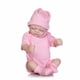 thumbnail image 5 of Muñeca bebé renacida niña bebé juguete de baño cuerpo completo de silicona ojos cerrados muñeca bebé durmiendo con ropa 10 pulgadas 25 cm realista lindo regalos juguete rosa, 5 of 7