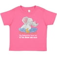 thumbnail image 3 of Inktastic My Babysitter Loves Me to the Moon and Back Elephant Family Boys or Girls Baby T-Shirt, 3 of 5