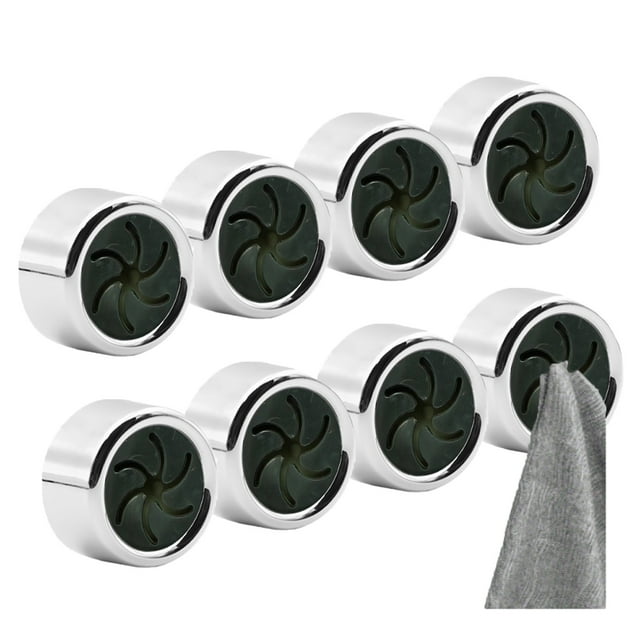 Mistaha 8-Pack Spiral Design Towel Hooks Set - Innovative Soft Silicone Claws - Eco-Friendly ABS Material - Easy Installation - Versatile Kitchen and Bathroom Towel Holders