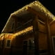 thumbnail image 4 of Warm White Icicle Lights Outdoor With Cold White Christmas Decorations 2025 Curtain Garlands 4M(W)*0.6M(H) New Year Festoon Led, 4 of 5