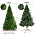 Costway 9FT PVC Christmas Tree 2132 Tips Hinged Solid Metal Legs