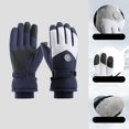 thumbnail image 4 of GZWYHT Gloves for Cold Weather,Winter Gloves Ski Gloves Thermal Warm Windproof Rainproof Cold Proof Ski Riding Warm Gloves Perfect For Cycling Running Hiking Freezer Work Dark blue, 4 of 4