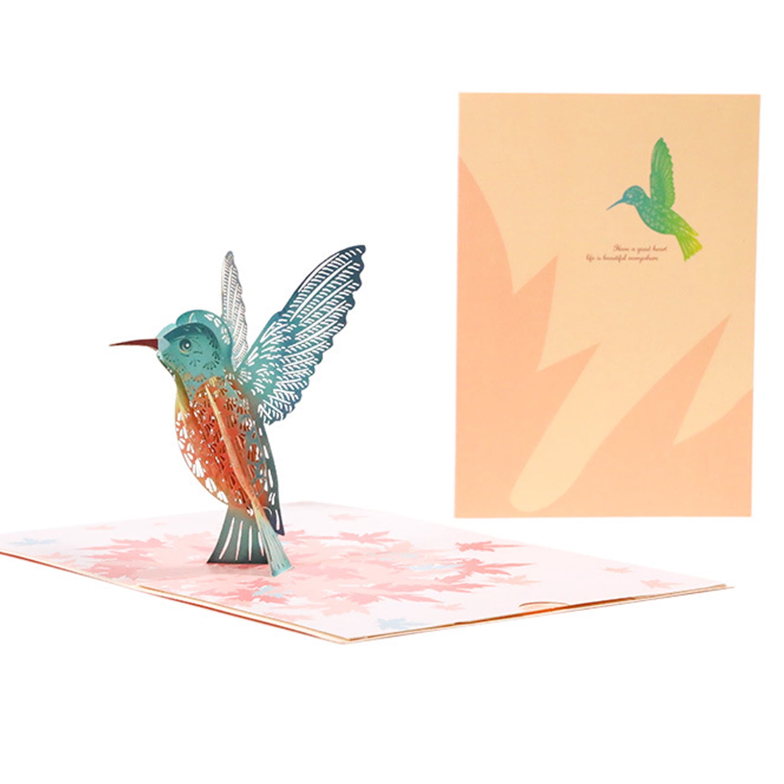 3D Pop Up Card, Hummingbird Greeting Card, Handmade 3D Birds Popup Cards  with Envelopes for Mothers Day Birthday Wedding Christmas Valentine -  Walmart.com