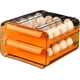thumbnail image 1 of Organizador de huevos para refrigerador, huevera automática con ruedas y diseño deslizante para una fácil recuperación de los huevos, huevera de gran capacidad para almacenamiento fresco, contenedor, 1 of 4