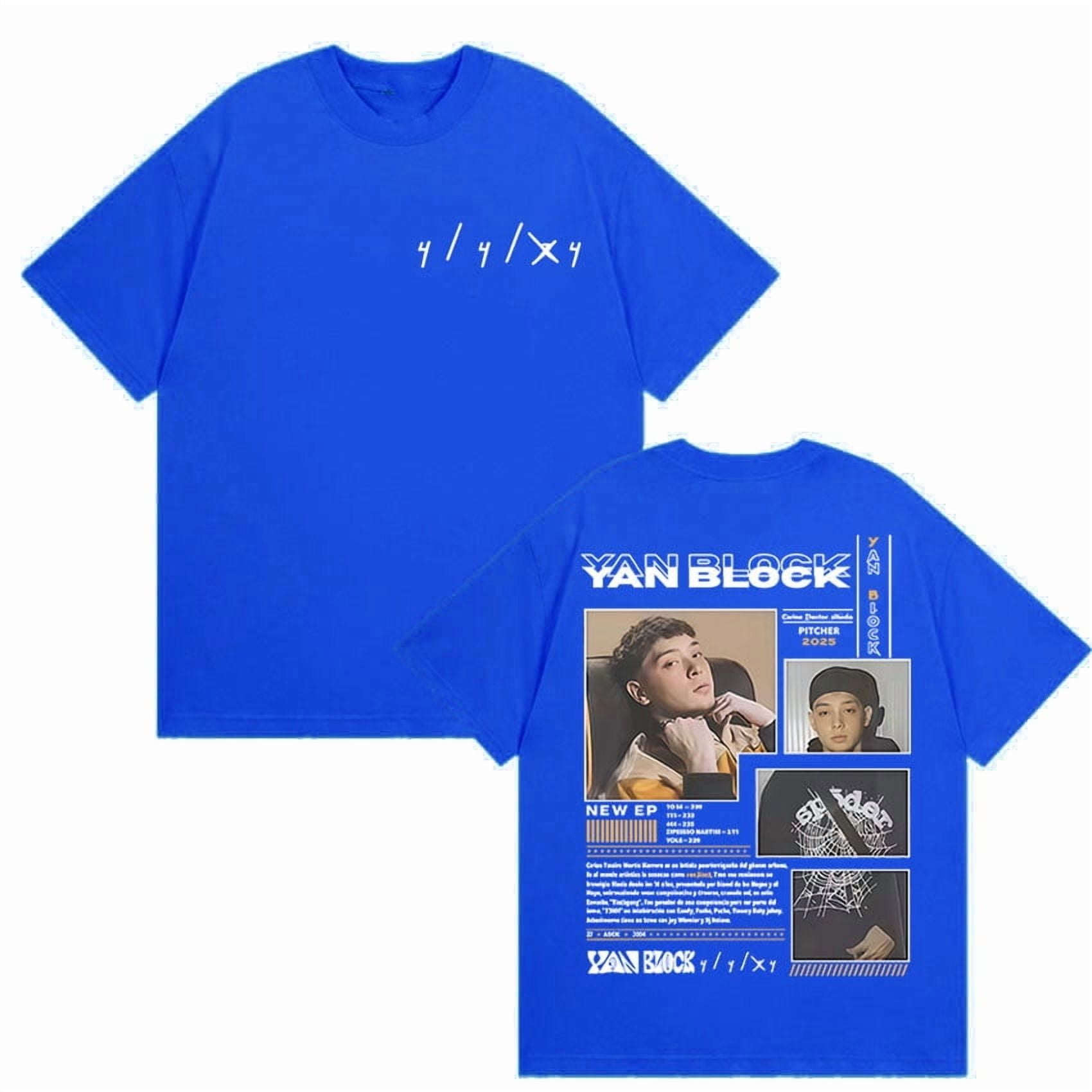 Yan Block 2025 Tour Unisex Short Sleeve Cotton Retro