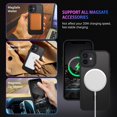 thumbnail image 2 of for iPhone 12 Pro Case, iPhone 12 Case Magnetic[Compatible with Magsafe], Translucent Matte Back Anti-Scratch Full Body Protective Cover Shockproof Phone Case for iPhone 12/12 Pro 6.1", Black, 2 of 8