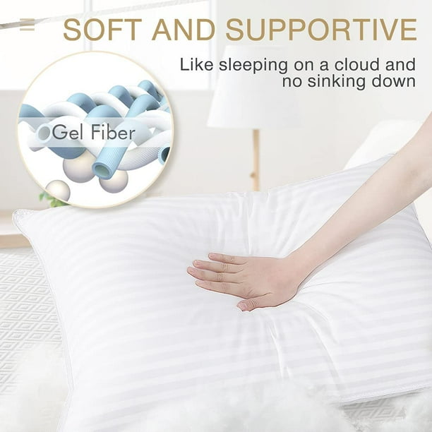 Cotton pillows top for bed