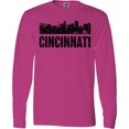 thumbnail image 3 of Inktastic Cincinnati Skyline Grunge Long Sleeve T-Shirt, 3 of 5
