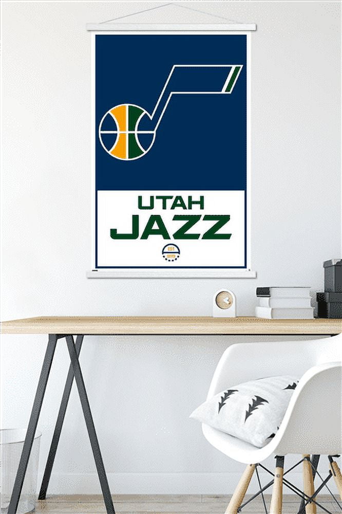 NBA Utah Jazz - Logo 21 Wall Poster with Magnetic Frame, 22.375" x 34"
