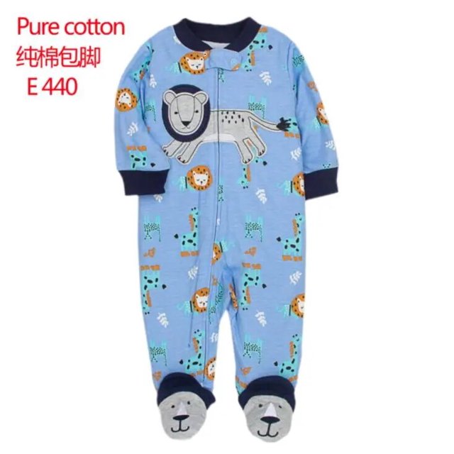 Pijamas De algodón para bebé, mono De manga larga con cremallera coreana, Ropa De Navidad para niños pequeños, 2023