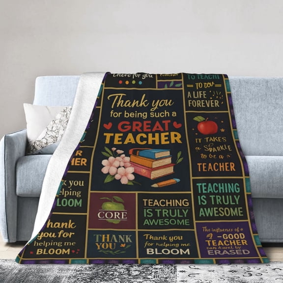 Teacher Gifts, Gifts for Teachers, Thank You Teacher Gifts Blanket , Teacher Appreciation Gifts, Teacher Gifts for Teacher's Day Birthday Graduation, Teacher 50x40
