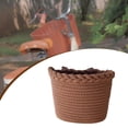 thumbnail image 4 of S SERENABLE Kids Bike Basket Bicycle Front Basket,Cargo Rack,Bike Pannier,Decor,Easy Installation Accessories Lightweight Cycling Storage brown, 4 of 8