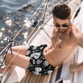 thumbnail image 2 of luoweisi Men's Beach Shorts Quick Dry Swim Trunks with Mesh Lining Easter Egg L, 2 of 5