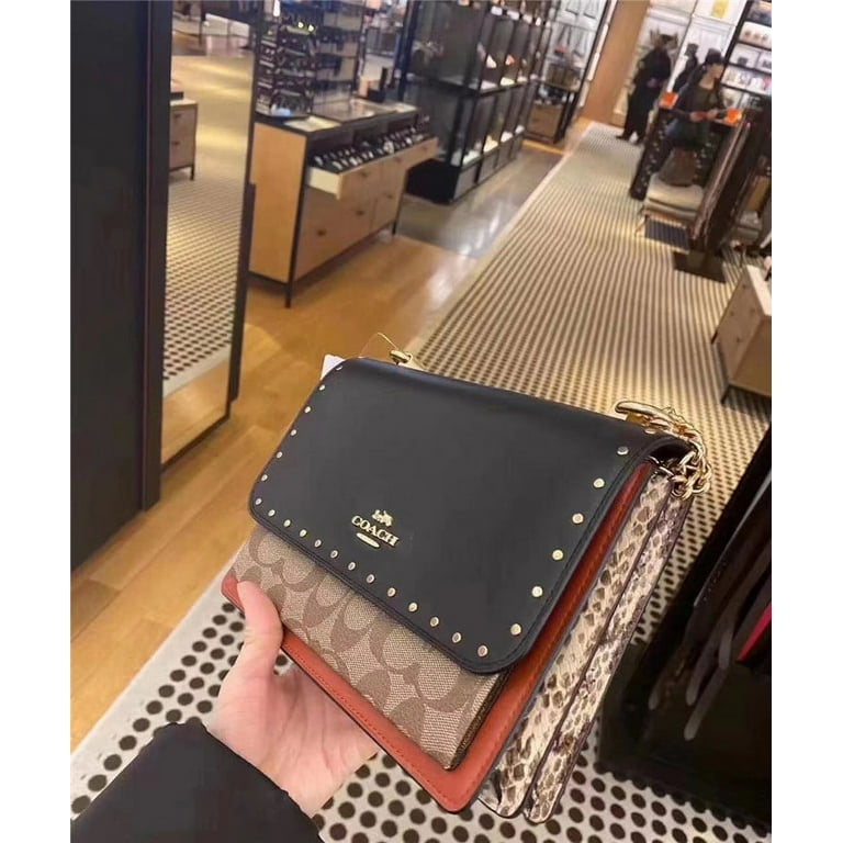 Coach crossbody with rivets sale