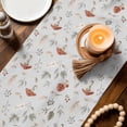 thumbnail image 2 of Table Runners 120 Inches Long Dress Scarves, Grey Fall Mushroom Farmhouse Coffee/Dining/Kitchen Table Decor Table Runner for Living Room, Dark Farmhouse Botanical 13x120 Inch, 2 of 8