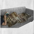 thumbnail image 6 of Marble Print Soft Flannel Fleece Blanket, Urban Brick Slate Stone Wall Rocks Featured Facade Architecture Town Picture, Cozy Plush for Indoor and Outdoor Use, 70" x 90", Multicolor, by Ambesonne, 6 of 6