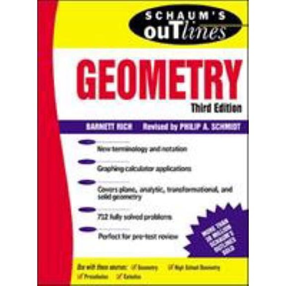 Pre-Owned Schaum's Outline of Geometry (Paperback) 0070527660 9780070527669