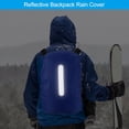 thumbnail image 4 of HUGFEGWE Waterproof Backpack Rain Cover, Non-Slip Backpack Cover with Vertical Reflective Strap Stay Dry for Hiking, Camping, Hunting CA919-70138, 4 of 5