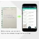 thumbnail image 5 of Cuaderno inteligente borrable A5 | Bloc de notas digital con App Sync | Papel reutilizable | Incluye bolígrafo y toallita borrables de 10 ml | Funda de cuero portátil | 8.23x5.71 pulgadas |, 5 of 7