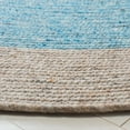 thumbnail image 3 of SAFAVIEH Braided Simon Bordered Reversible Area Rug, Blue/Beige, 3' x 3' Round, 3 of 11