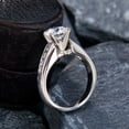 thumbnail image 4 of KHUSHIGEMS 2.85 Ct Round Moissanite Engagement Ring, Sterling Silver, 4 of 4