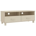 thumbnail image 1 of Soporte para TV VidaXL HAMAR marrón miel con 2 cajones de madera de pino y MDF, 1 of 8