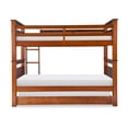 thumbnail image 2 of Linon Lemley Pine Bunk Bed Storage, Twin-Over-Twin, Walnut, 2 of 23