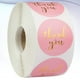 thumbnail image 4 of Rollo de 500 pegatinas adhesivas para embalaje, ideales para bodas y fiestas (rosa), 4 of 5