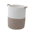thumbnail image 2 of Cesto de ropa Cesta de almacenamiento portátil para uso general para organizar la sala de estudio y el hogar Marrón, 2 of 8