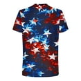 thumbnail image 4 of cllios Big and Tall Shirts for Men July 4th American Flag Tshirts Patriotic Red White and Blue Graphic Tee Short Sleeve Muscle T-Shirts Independence Day Men's Shirts, 4 of 5